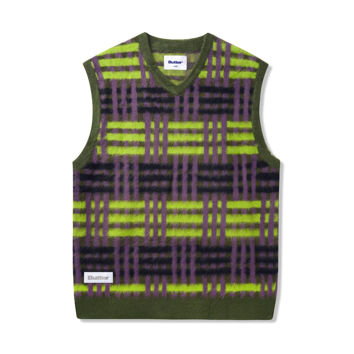 Weave Knitted Vest - Sage