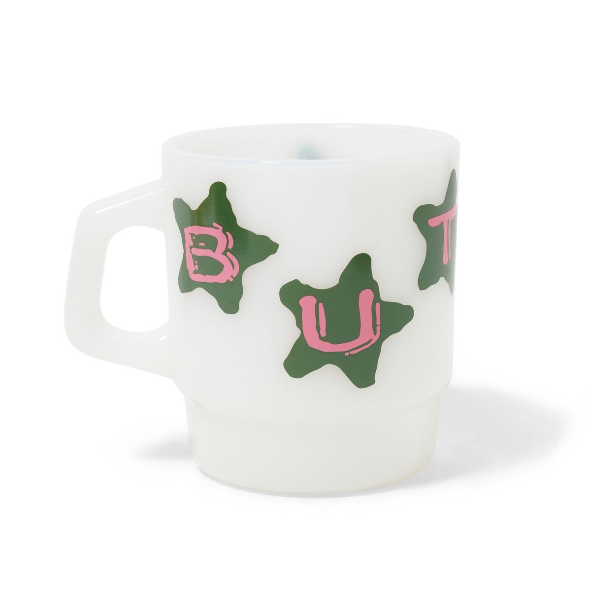 Stars Milk Glass
