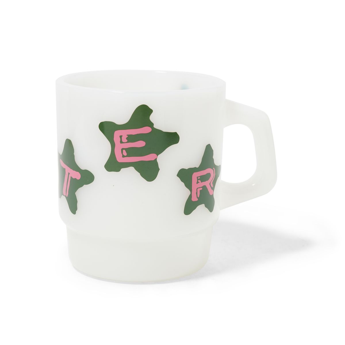 Stars Milk Glass