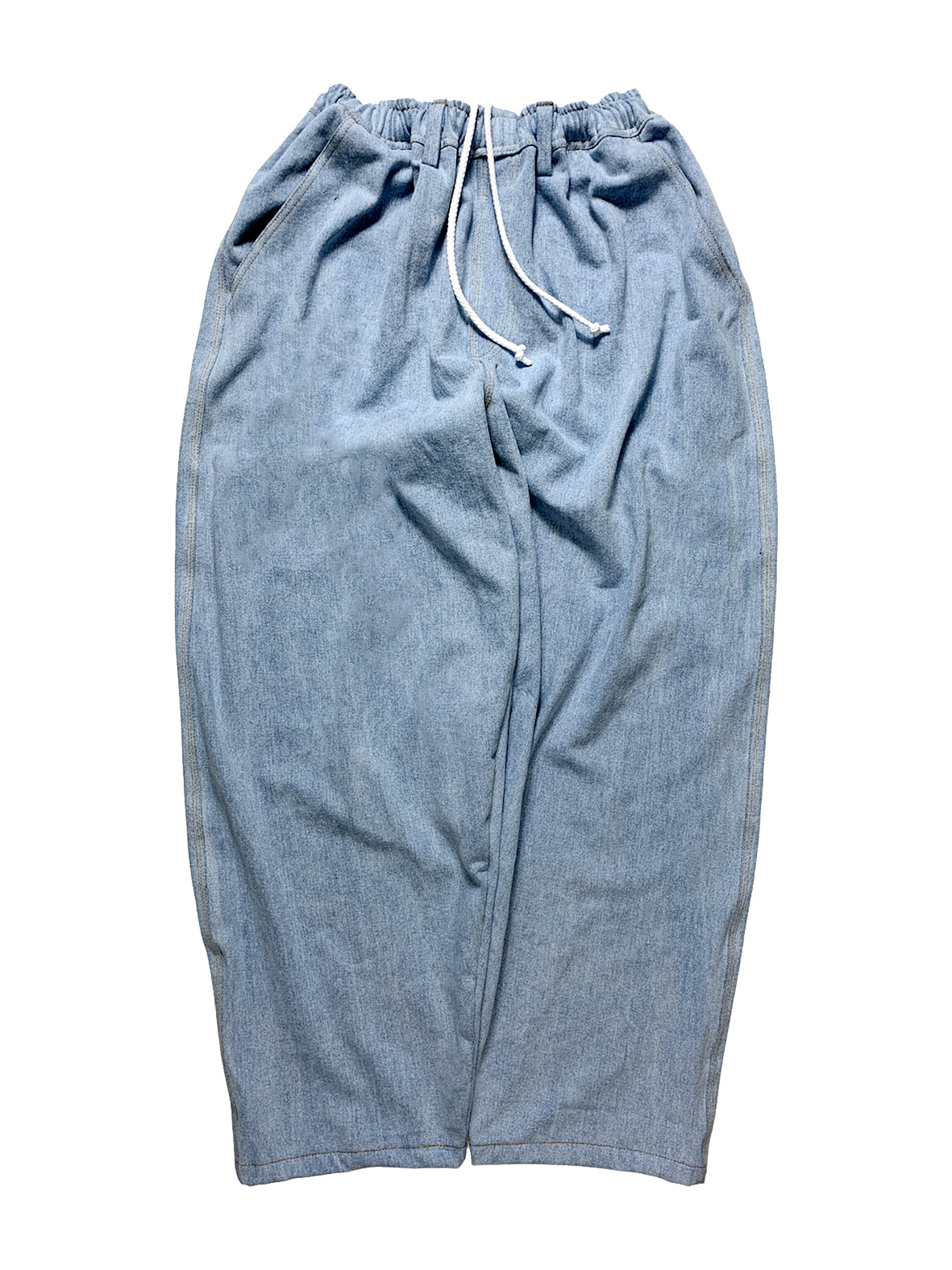 TVS BAGGY OG PANTS - LIGHT BLUE DENIM SUNNY FACE / GOLD STITCH