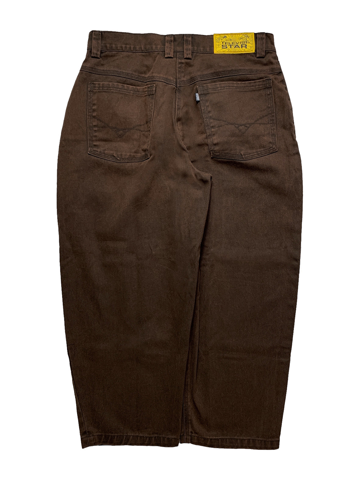 TVS SHELBY DENIM PANTS - CHOCOLATE VX1
