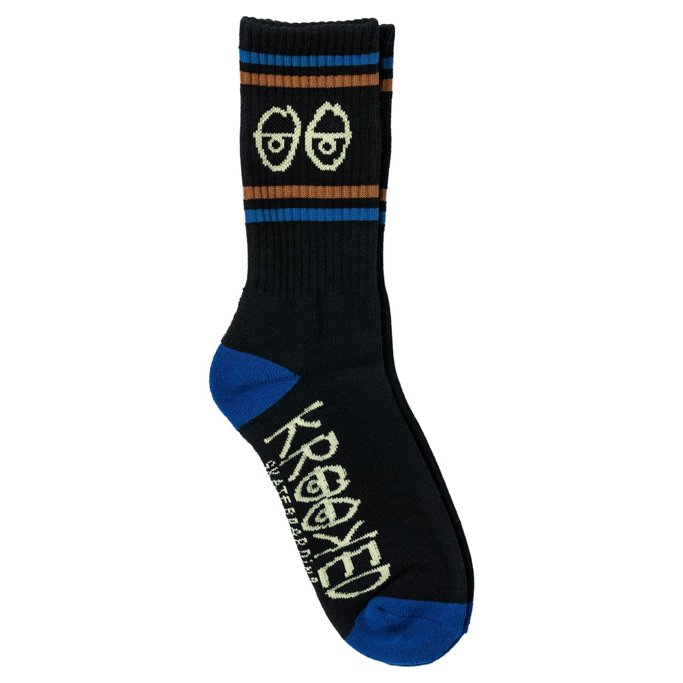 KRK SOCK EYES BLK/BLUE/BRN