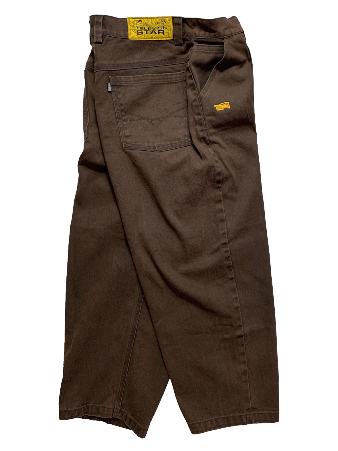 TVS SHELBY DENIM PANTS - CHOCOLATE VX1