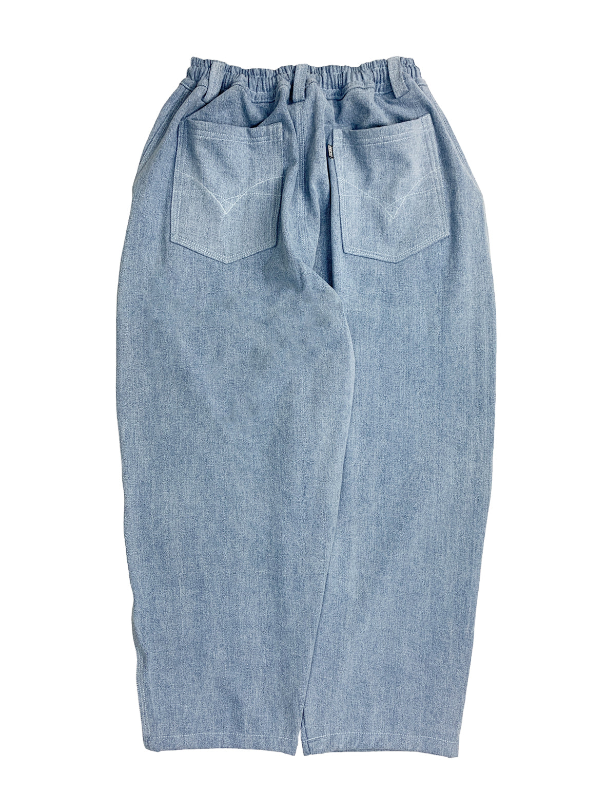 TVS BAGGY OG PANTS - LIGHT DENIM / WHITE STITCH