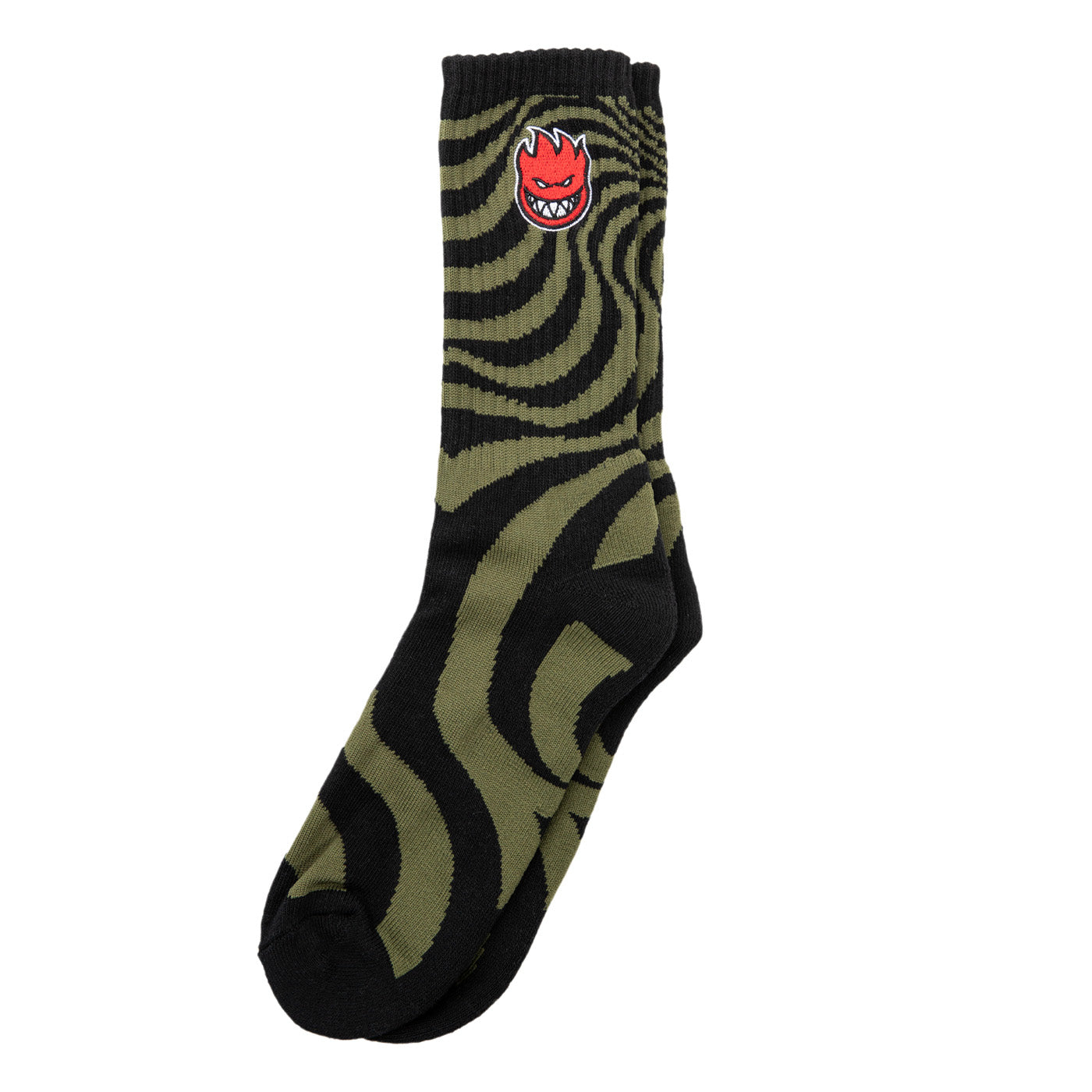 Big Head Socks - Black/Olive