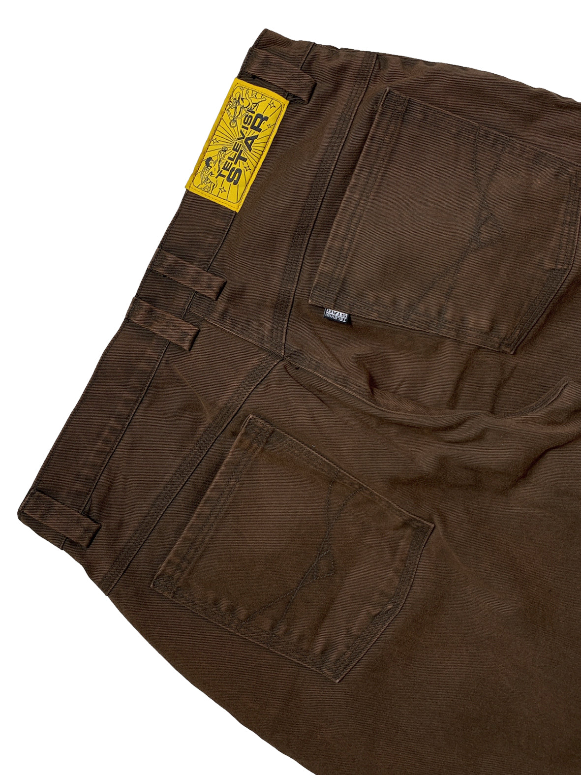 TVS SHELBY DENIM PANTS - CHOCOLATE VX1