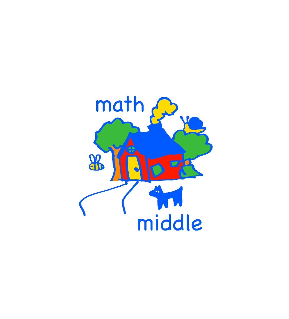 Math X Middle House Tee - White