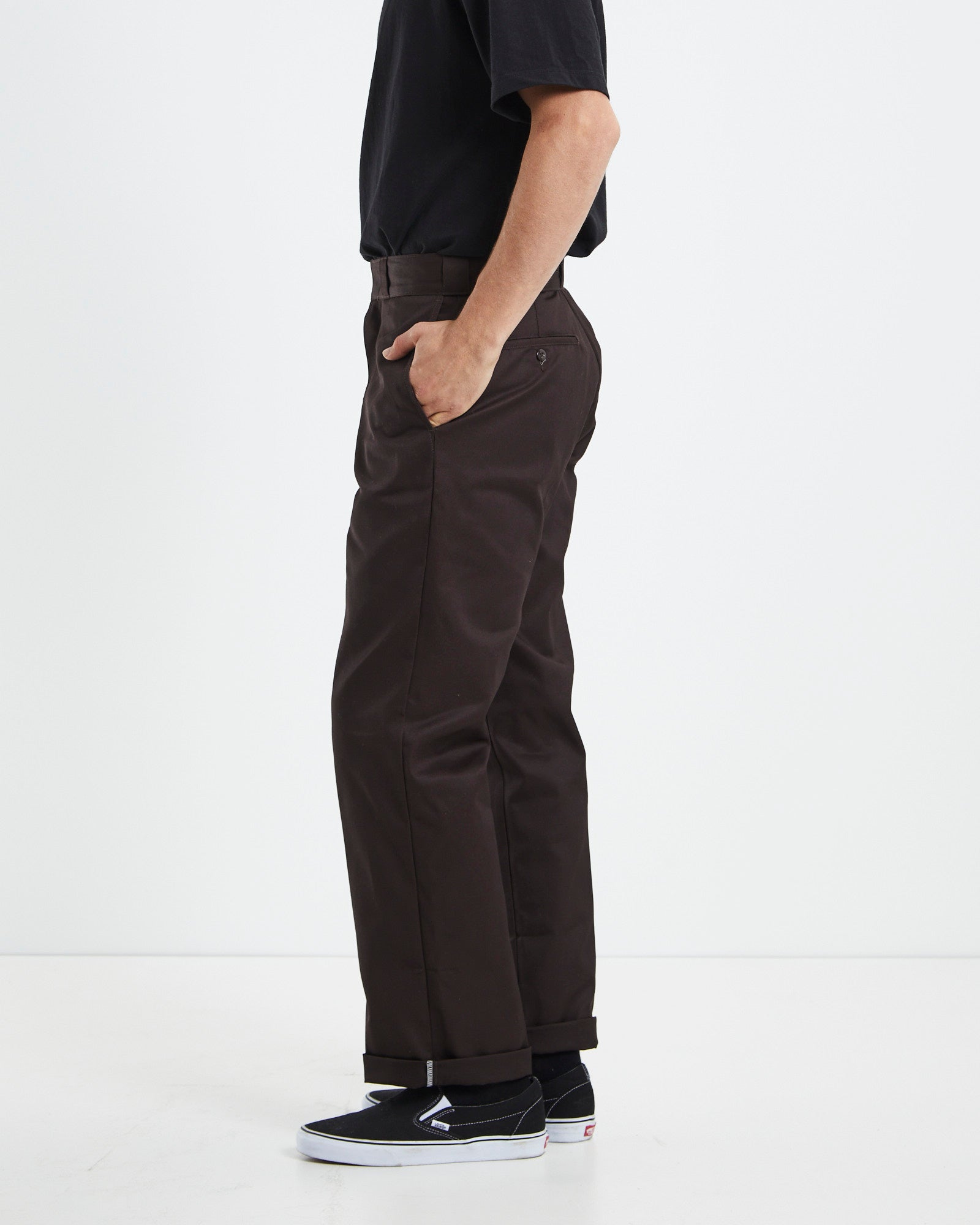 874 PANTS - DARK BROWN