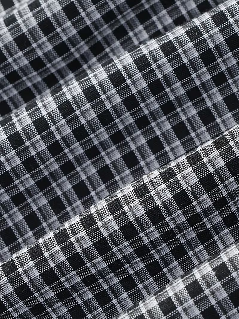 88 Vulture Plaid Button up Hood Jacket