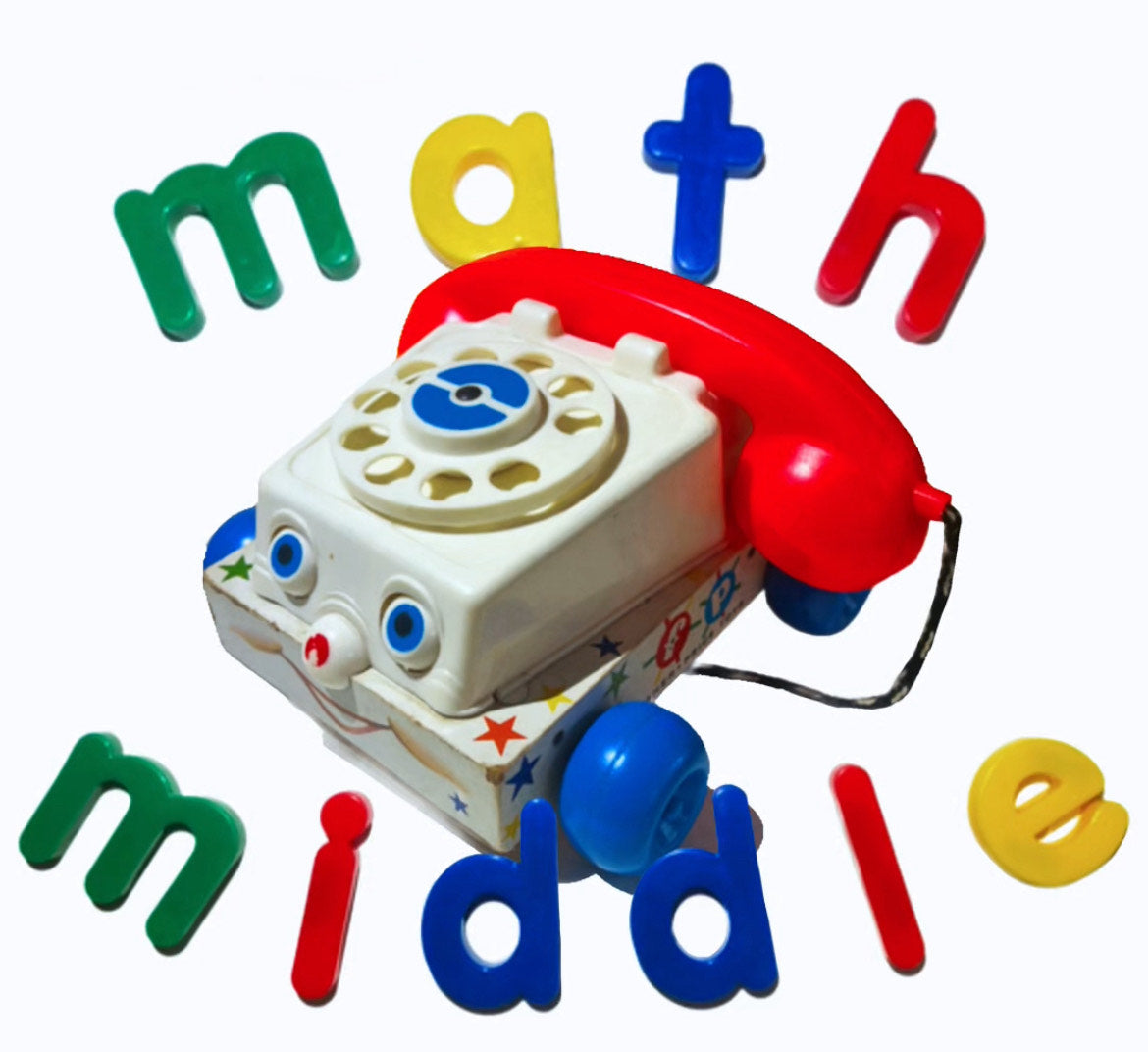 Math X Middle Telephone Tee - Black