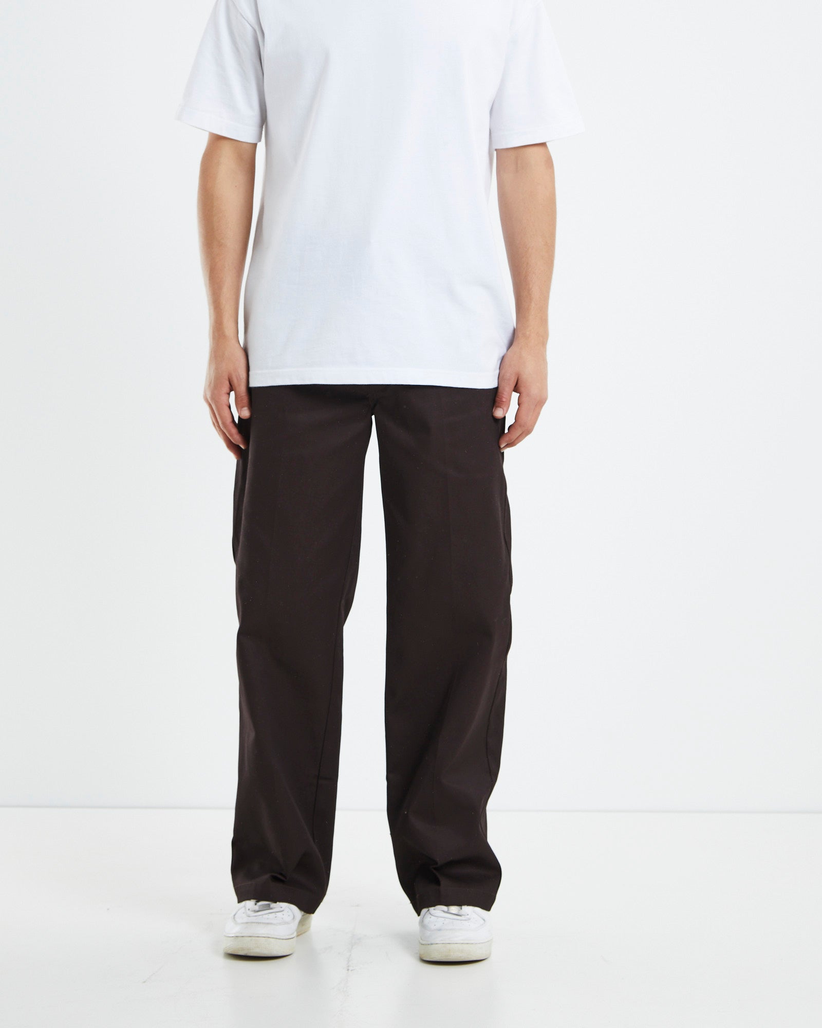 852 SUPER BAGGY PANTS - DARK BROWN