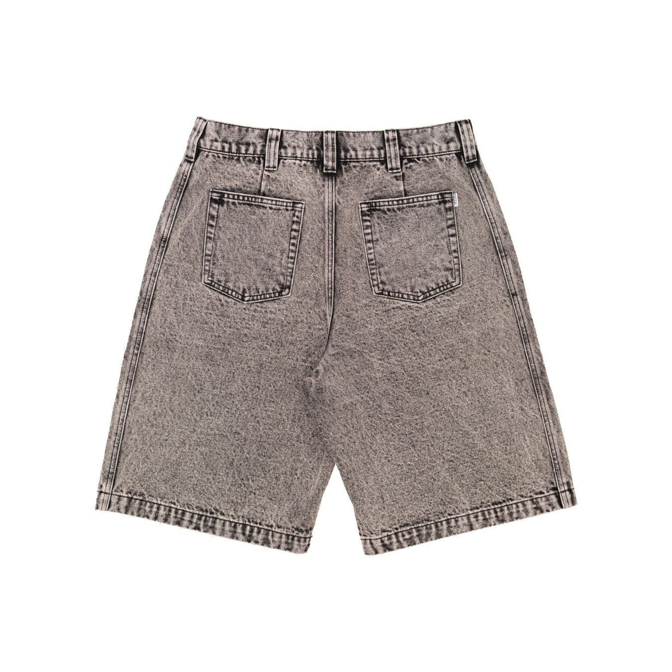 BERMUDA SHORT OVER DYE GREY DENIM