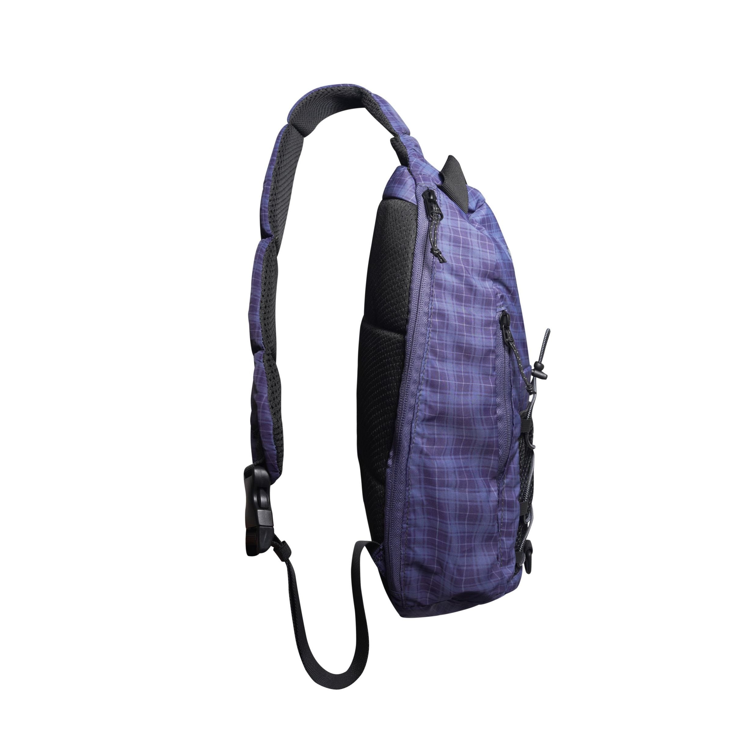 Express Shoulder Bag Navy Plaid