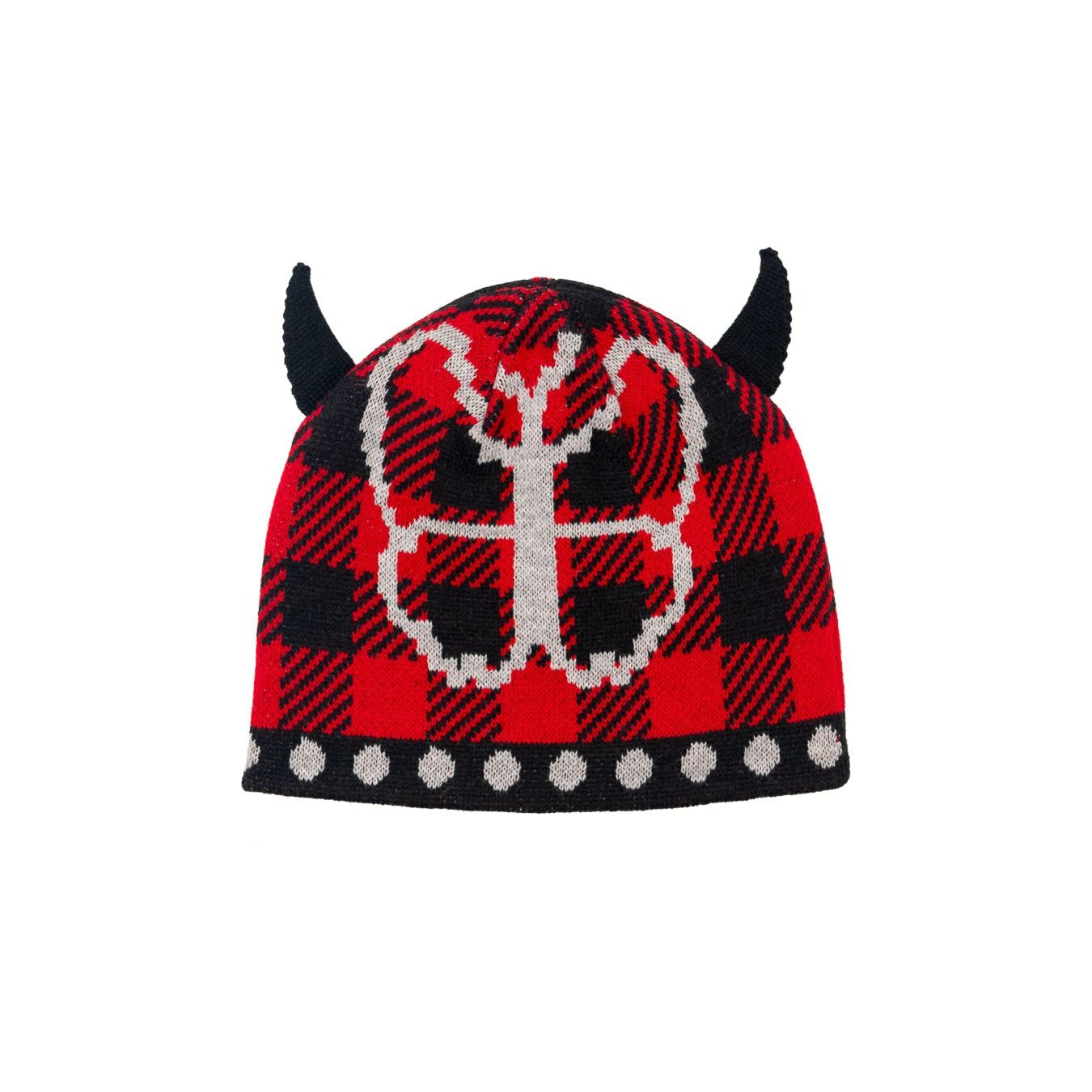 BUTTERFLY HORN BEANIE RED