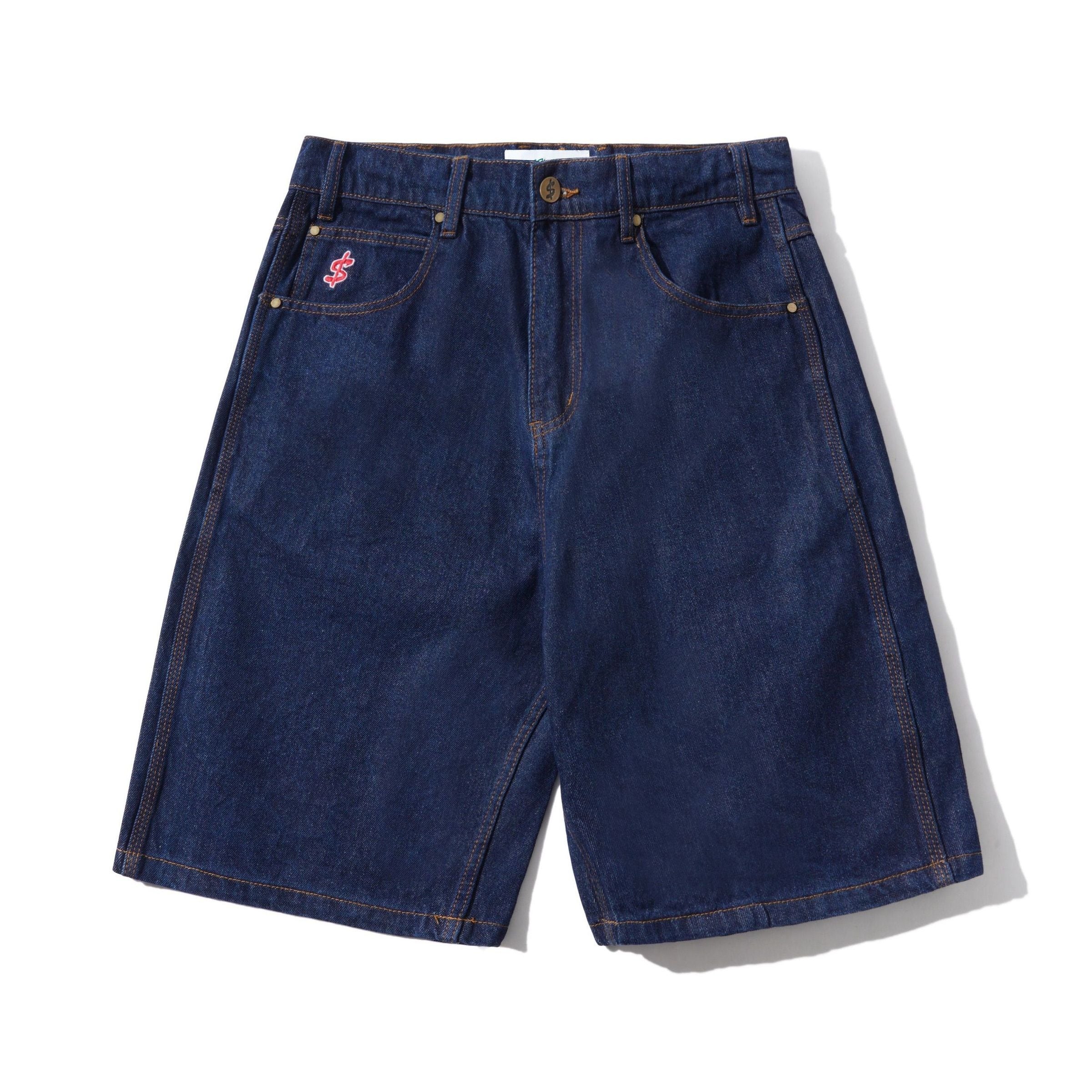 Logo Denim Shorts - Raw Indigo