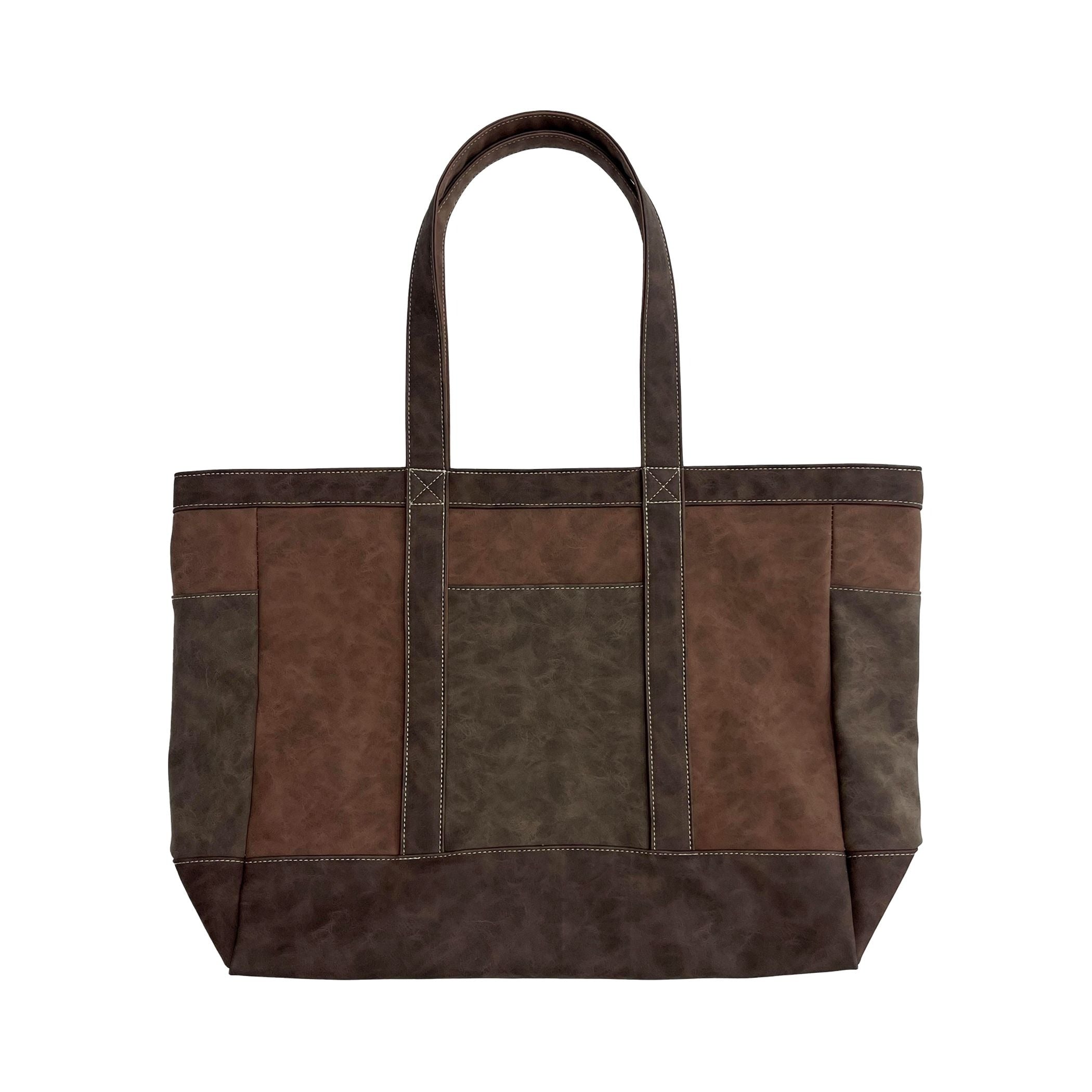 Chopped Tote - Faux Brown