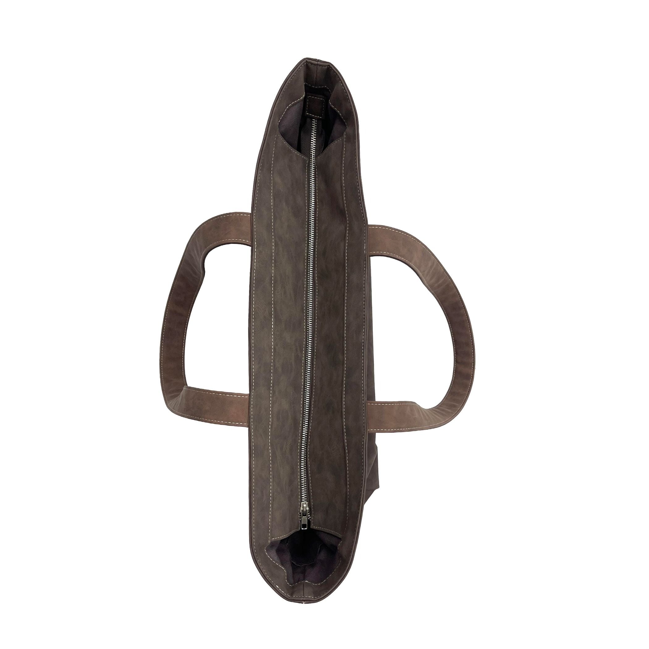 Chopped Tote - Faux Brown