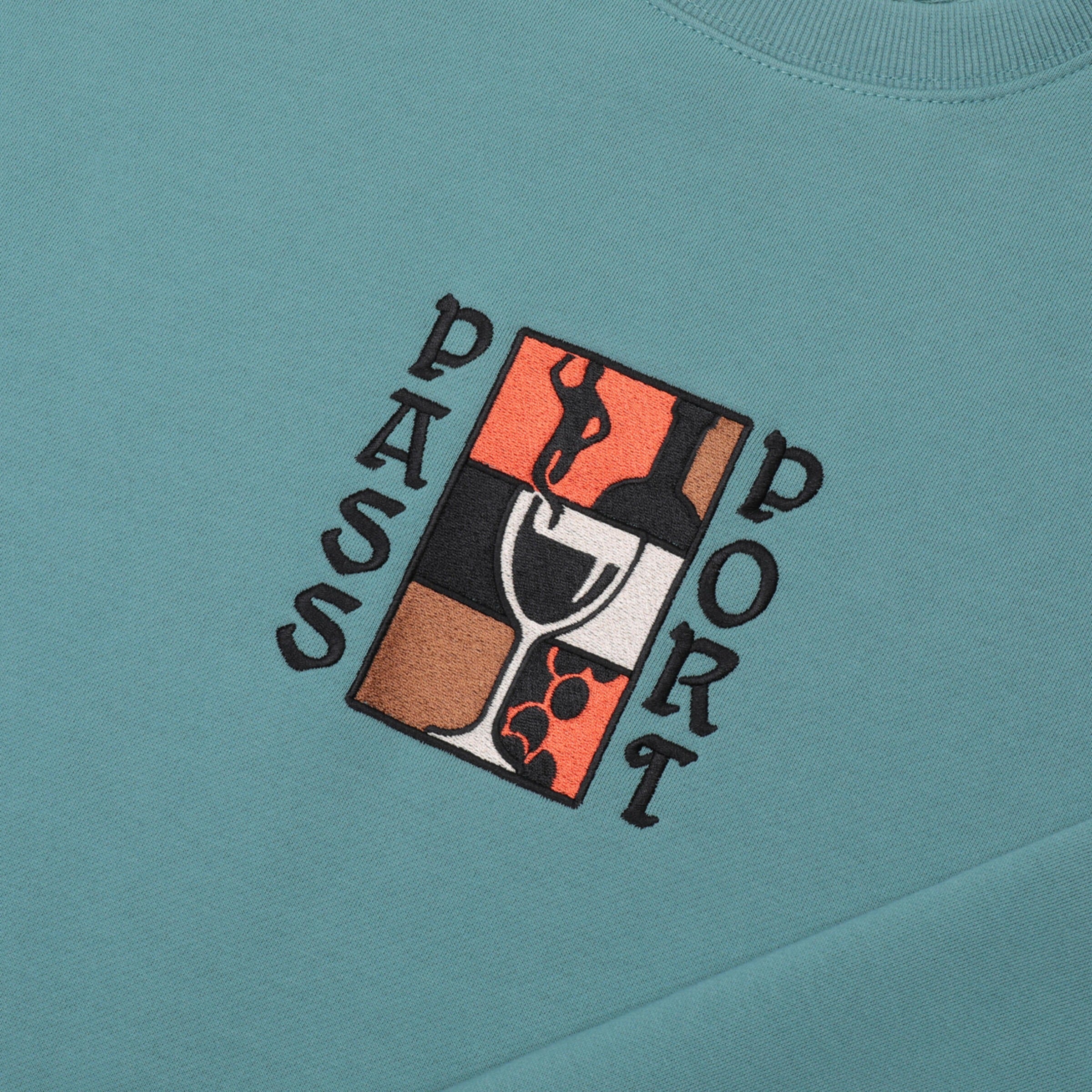 Dine Em' Sweater - Washed Out Teal