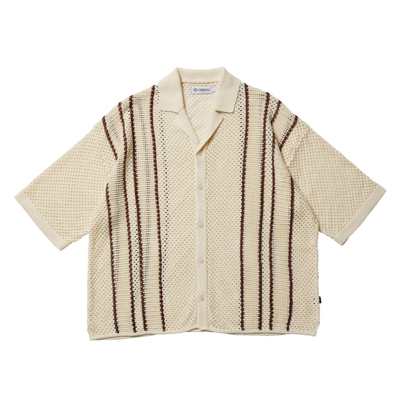 Evisen Stripe Crochet Shirt