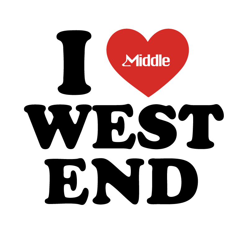 I <3 West End Tee - White