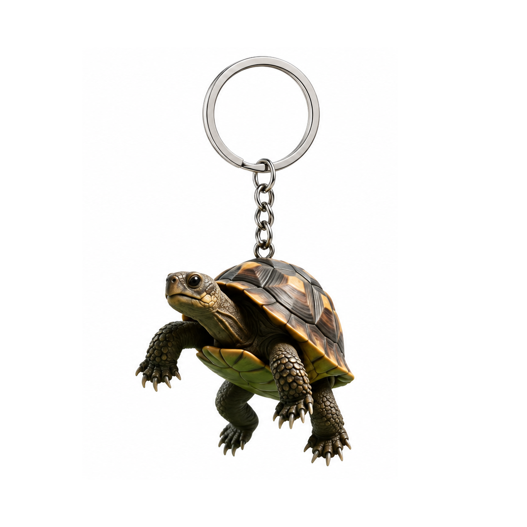 2D Turtle Keychain