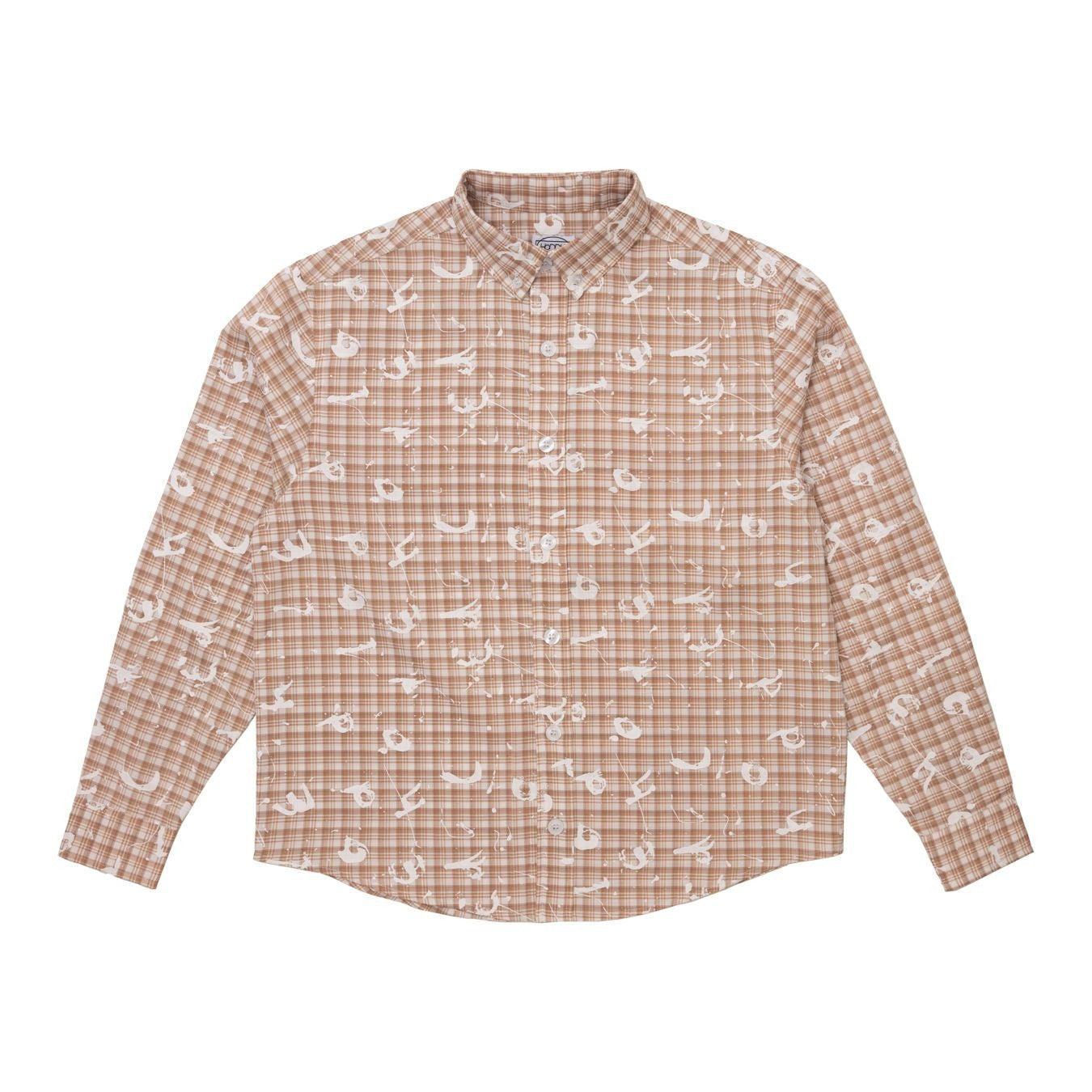 SPLATTER SHIRT BROWN
