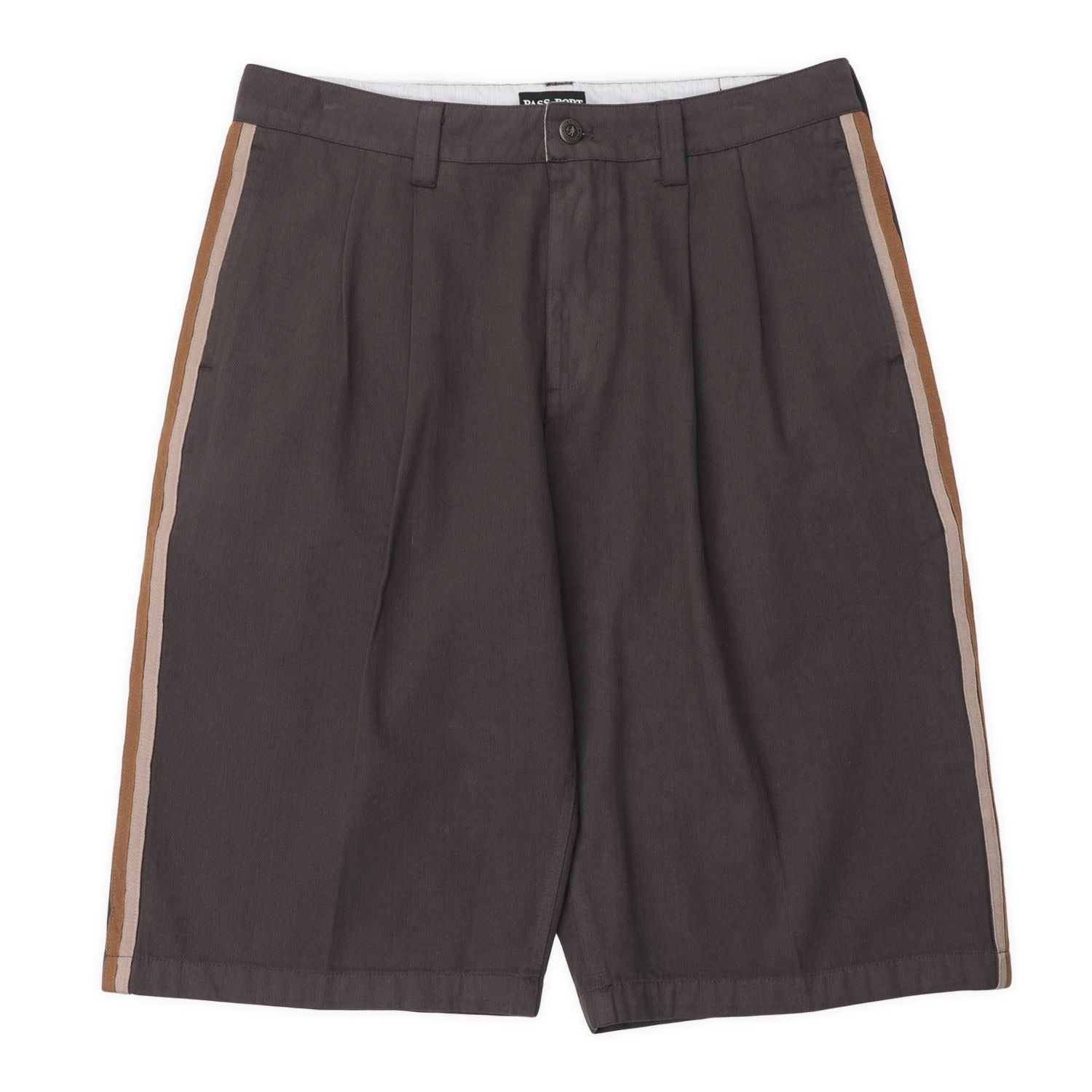 Herringbone Leagues Club Stripe Short (Dark Brown)