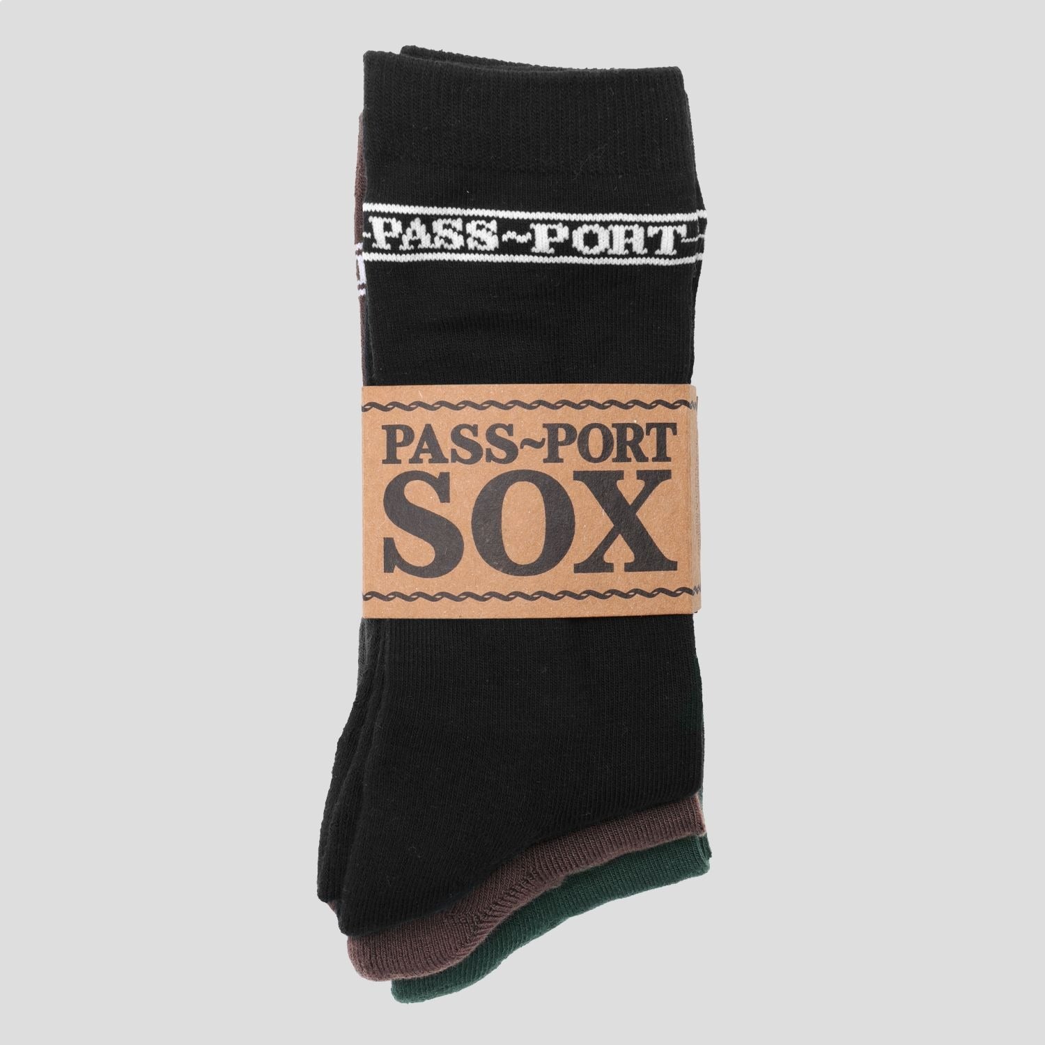 Hi Sox 3 Pack R46 - Black/Choc/Forest