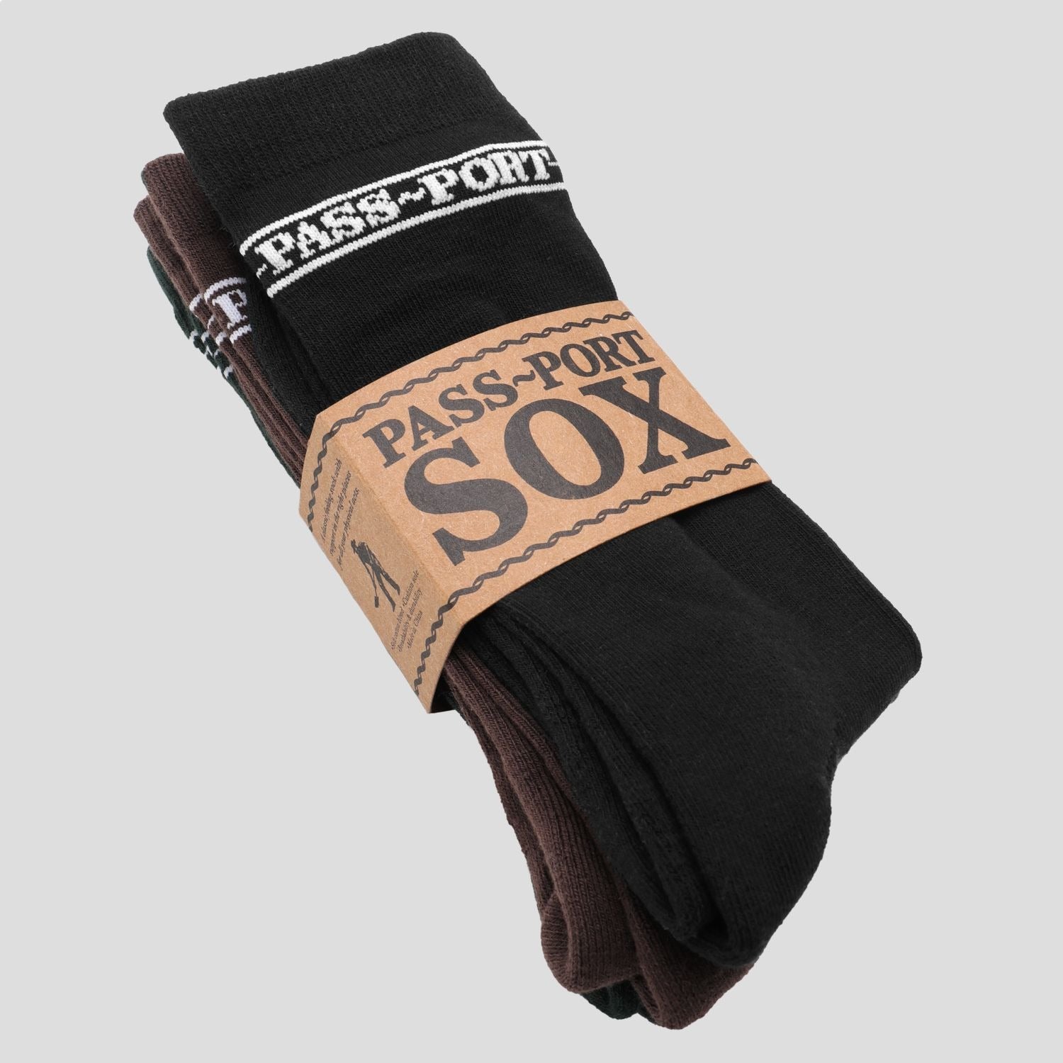 Hi Sox 3 Pack R46 - Black/Choc/Forest