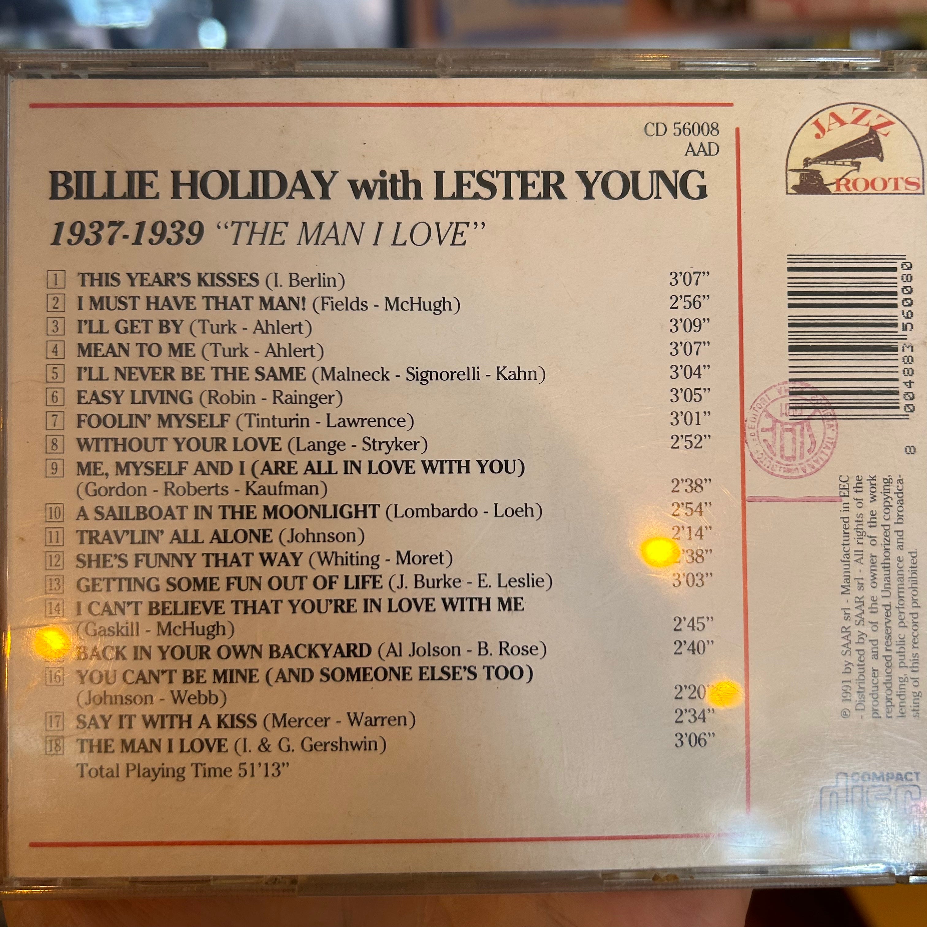 THE MAN I LOVE CD (PRELOVED)