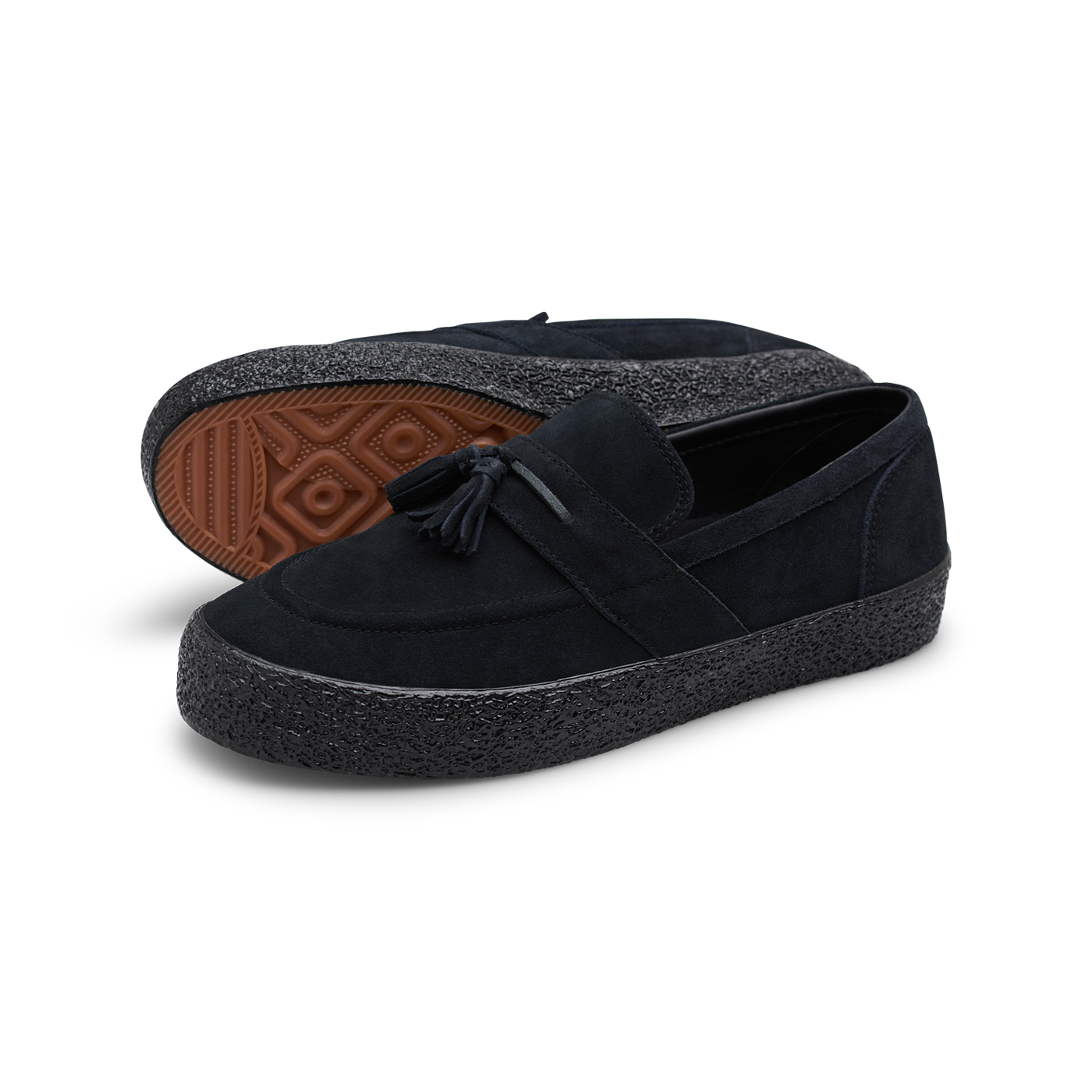 VM005 Suede Loafer - Black/Black