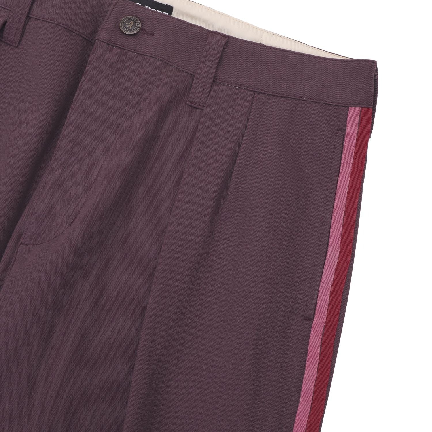 Leagues Club Stripe Short - Plum