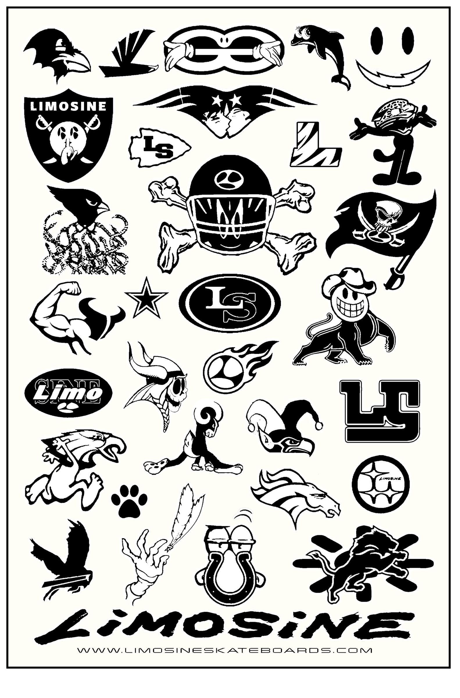 Limo Team Peel Away Sticker Sheet