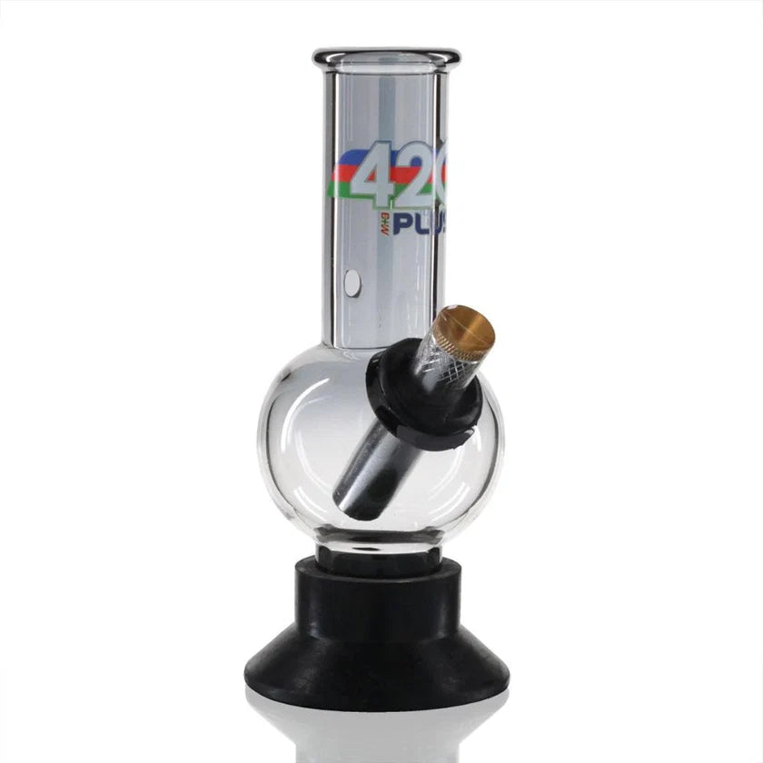 Mini Bubble 17cm Glass Bong - 420 Plus