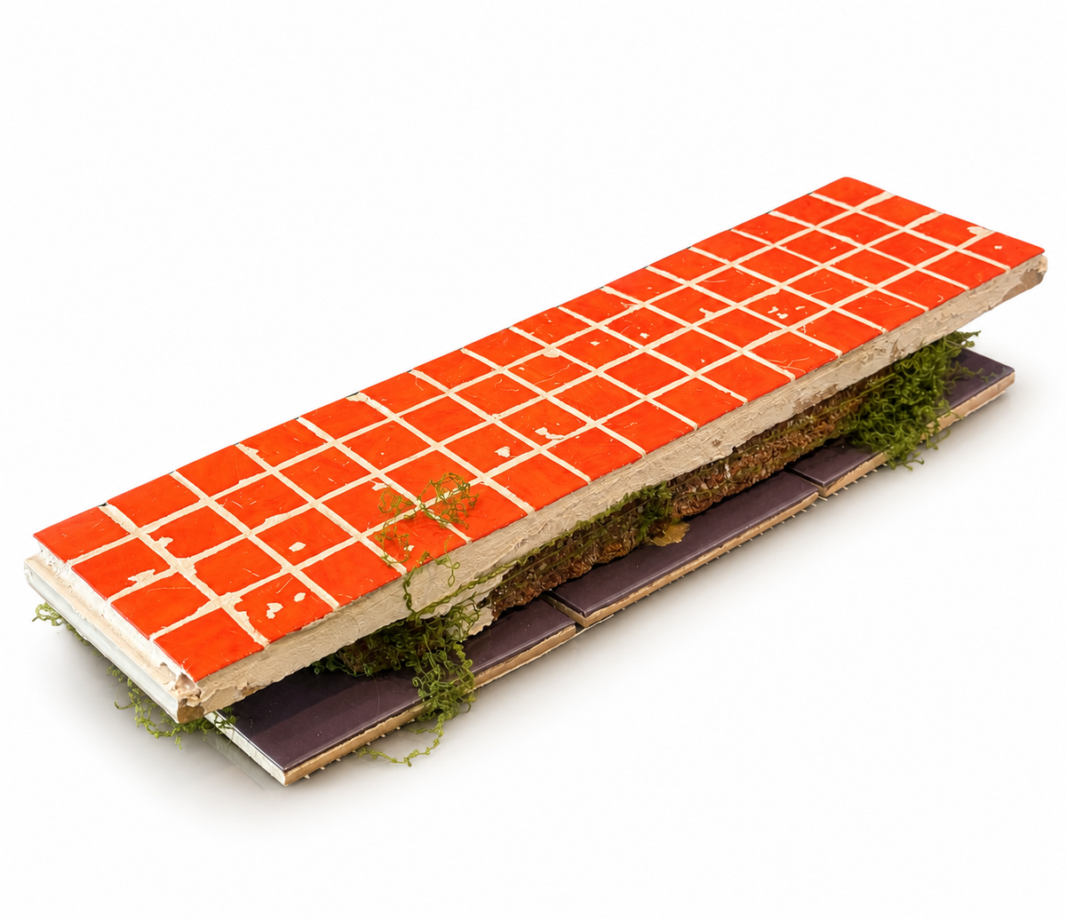 FB Orange Tiled Long ledge