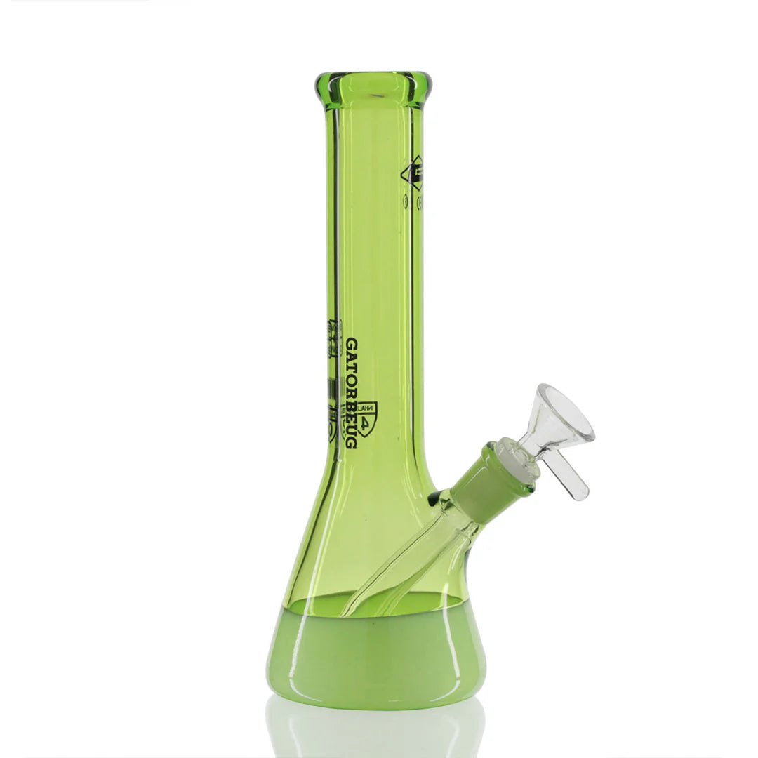 Nano Glass 20cm Beaker Bong - Green