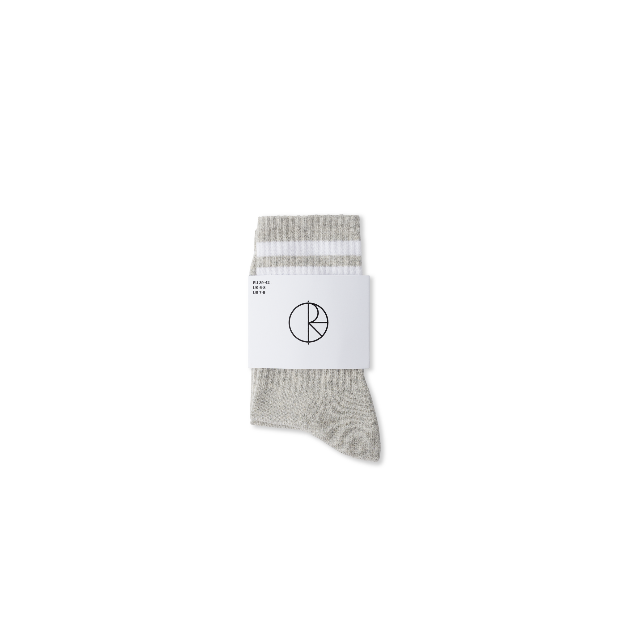Rib Socks - Happy Sad - Grey