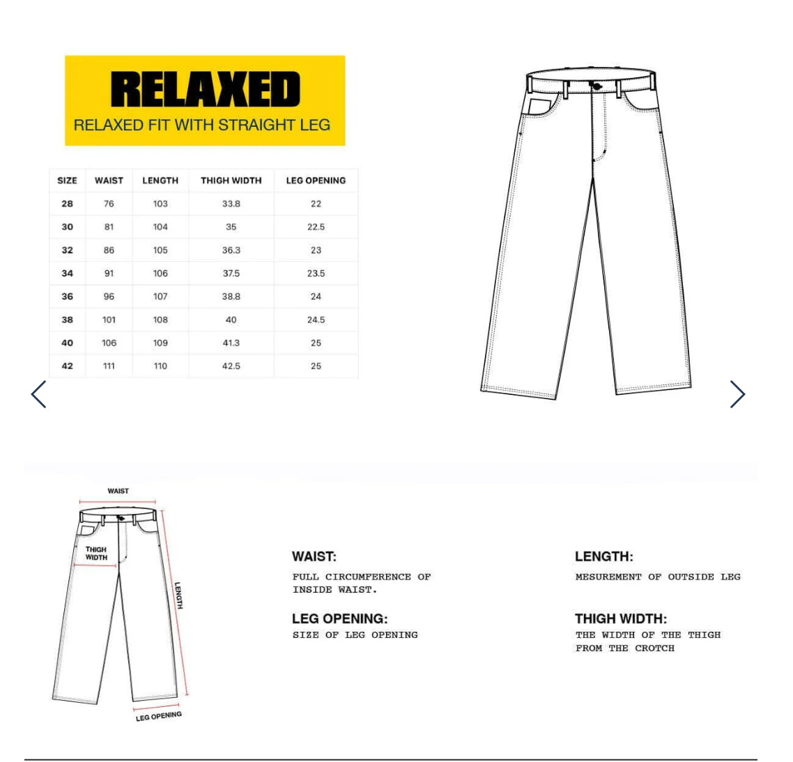 Relaxed Denim Jeans - Black