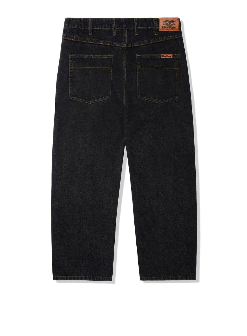 Relaxed Denim Jeans - Black
