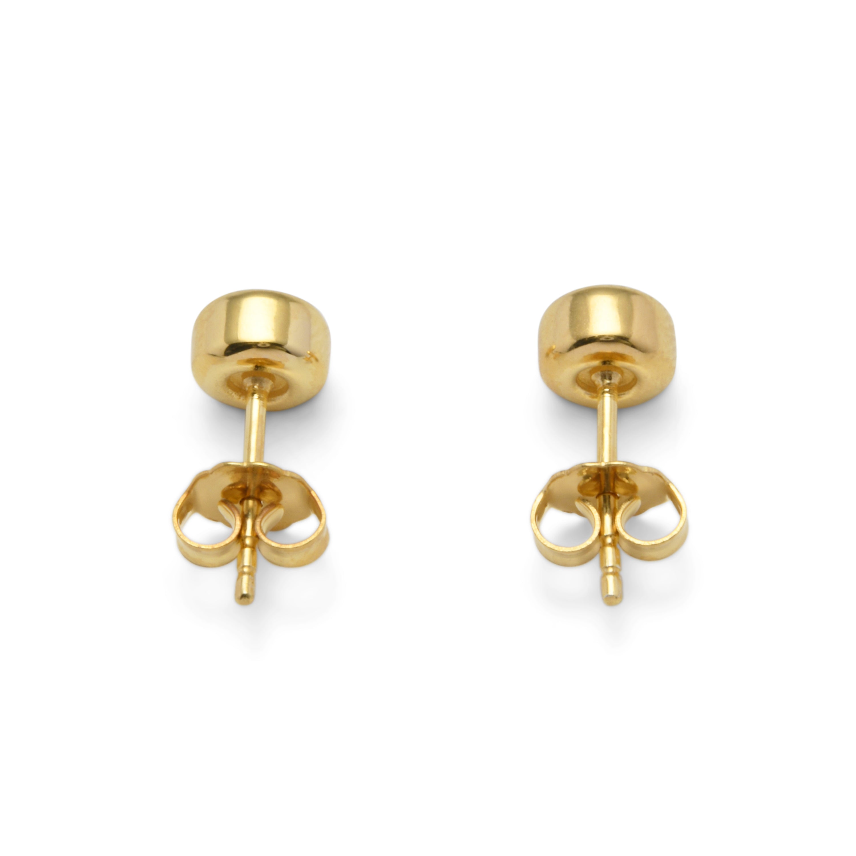 SKATE WHEEL STUDS - Sterling Silver Earring Studs