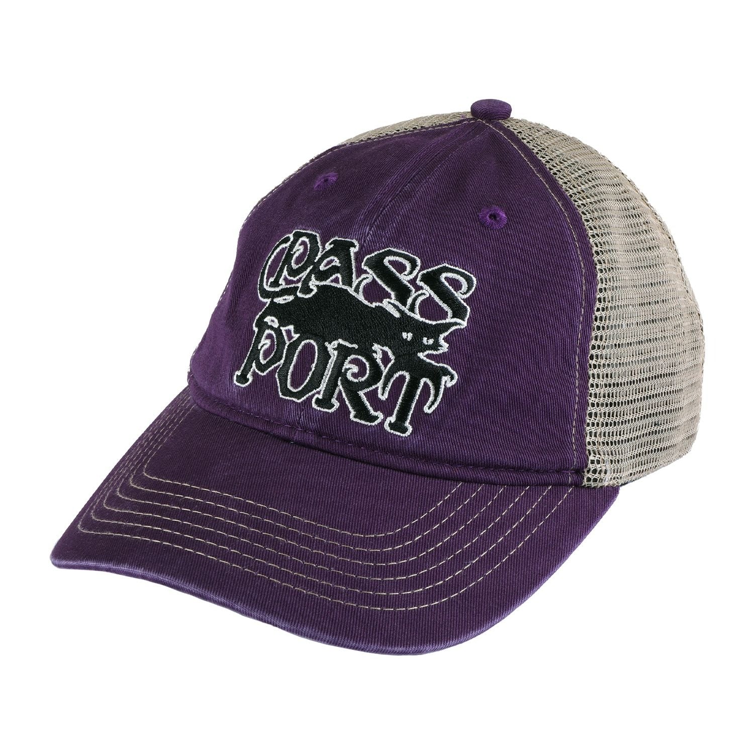 Slinkin' Leagues Trucker (Washed Eggplant)