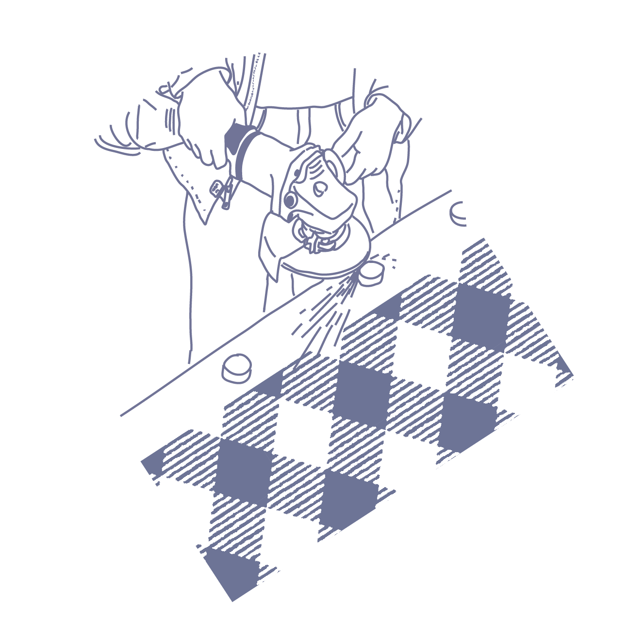 Plaid Eik Logo Tee