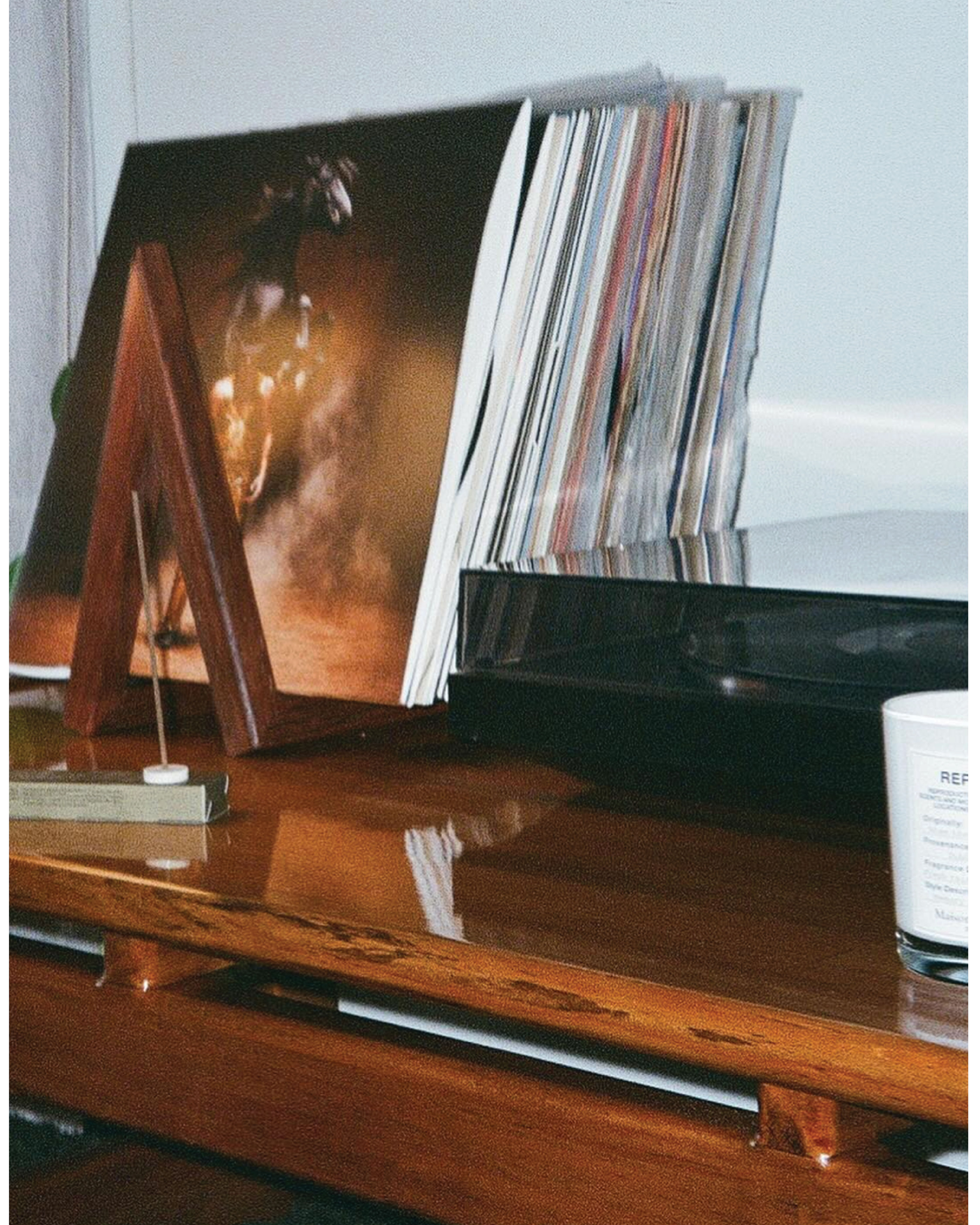 Wooden Record Holder