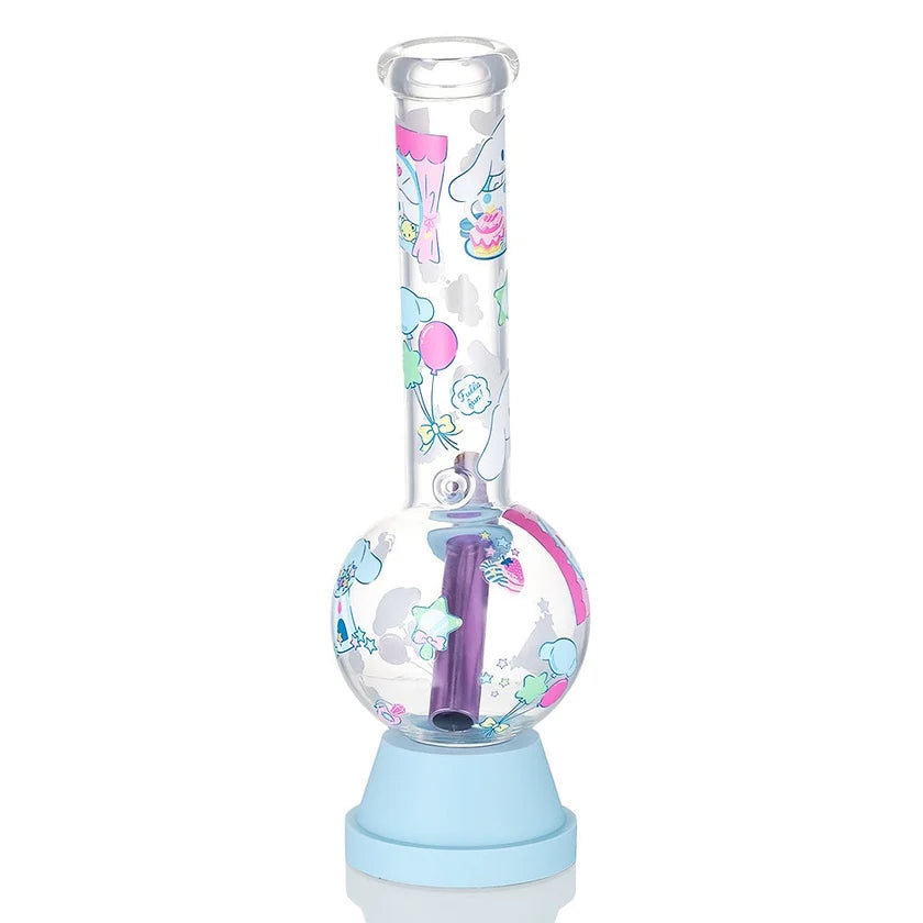 BW - Cinnamoroll Medium Bent Neck Glass 27cm Bubble Bong - Blue