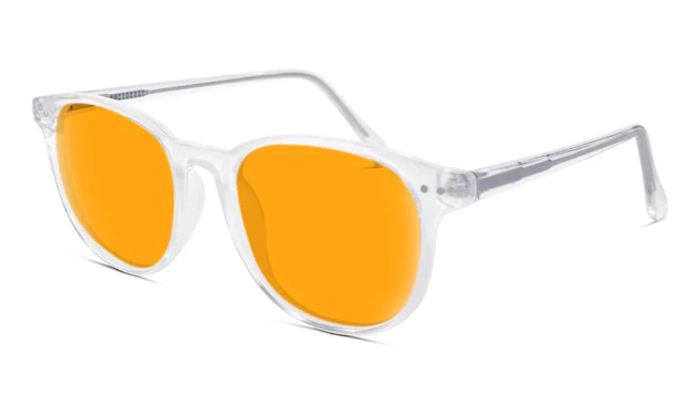 Billie Blue Blocking Glasses - Crystal