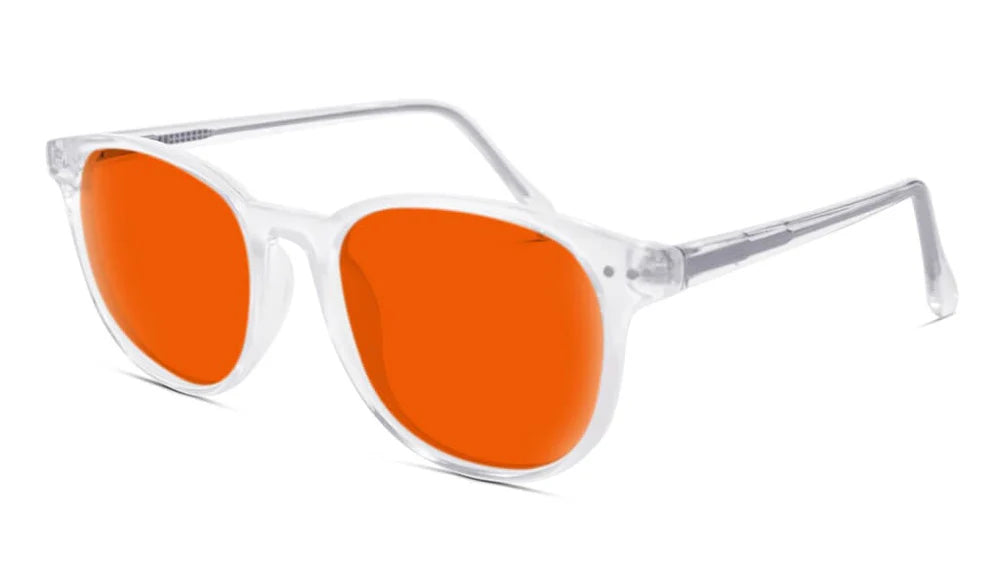 Billie Blue Blocking Glasses - Crystal