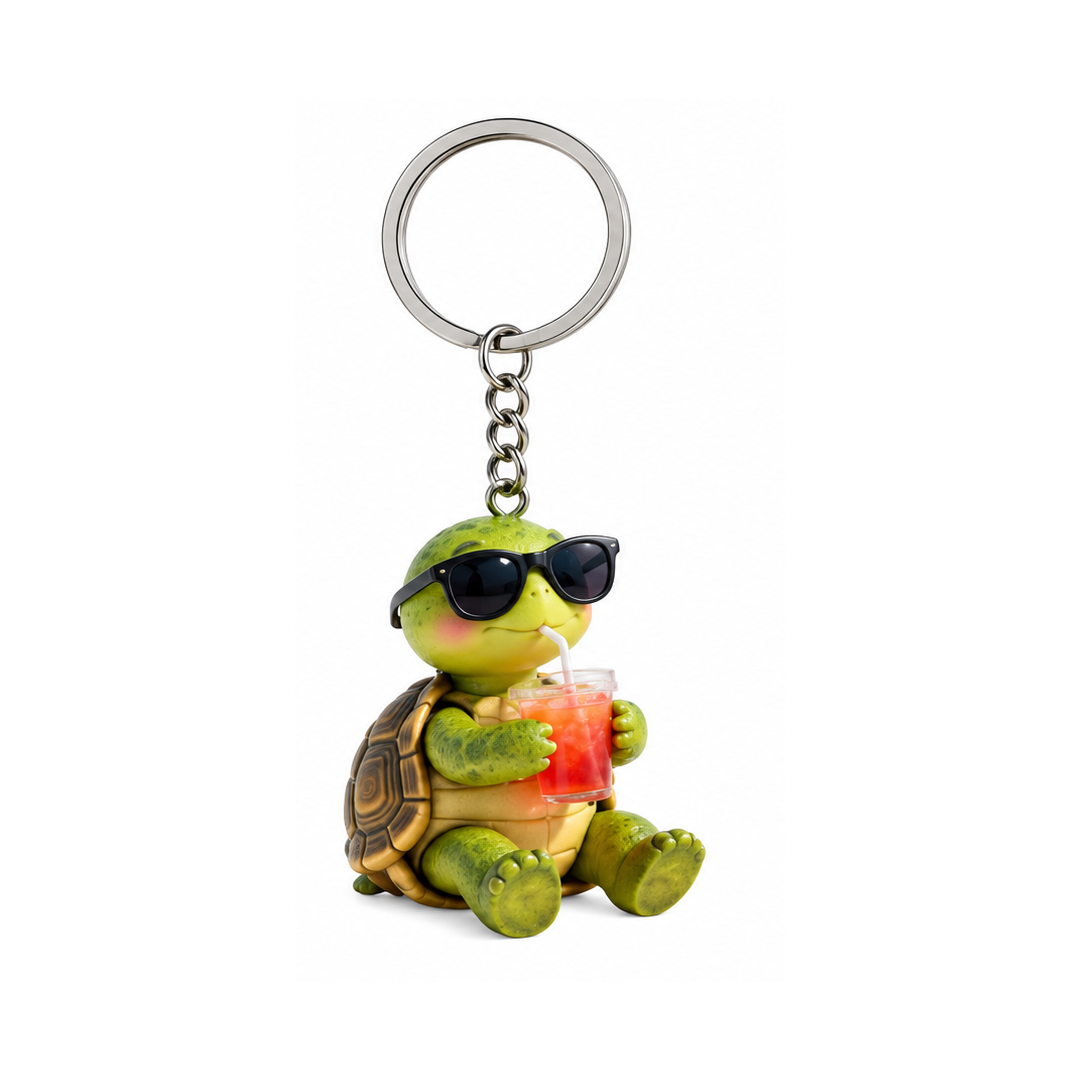 2D Turtle Keychain