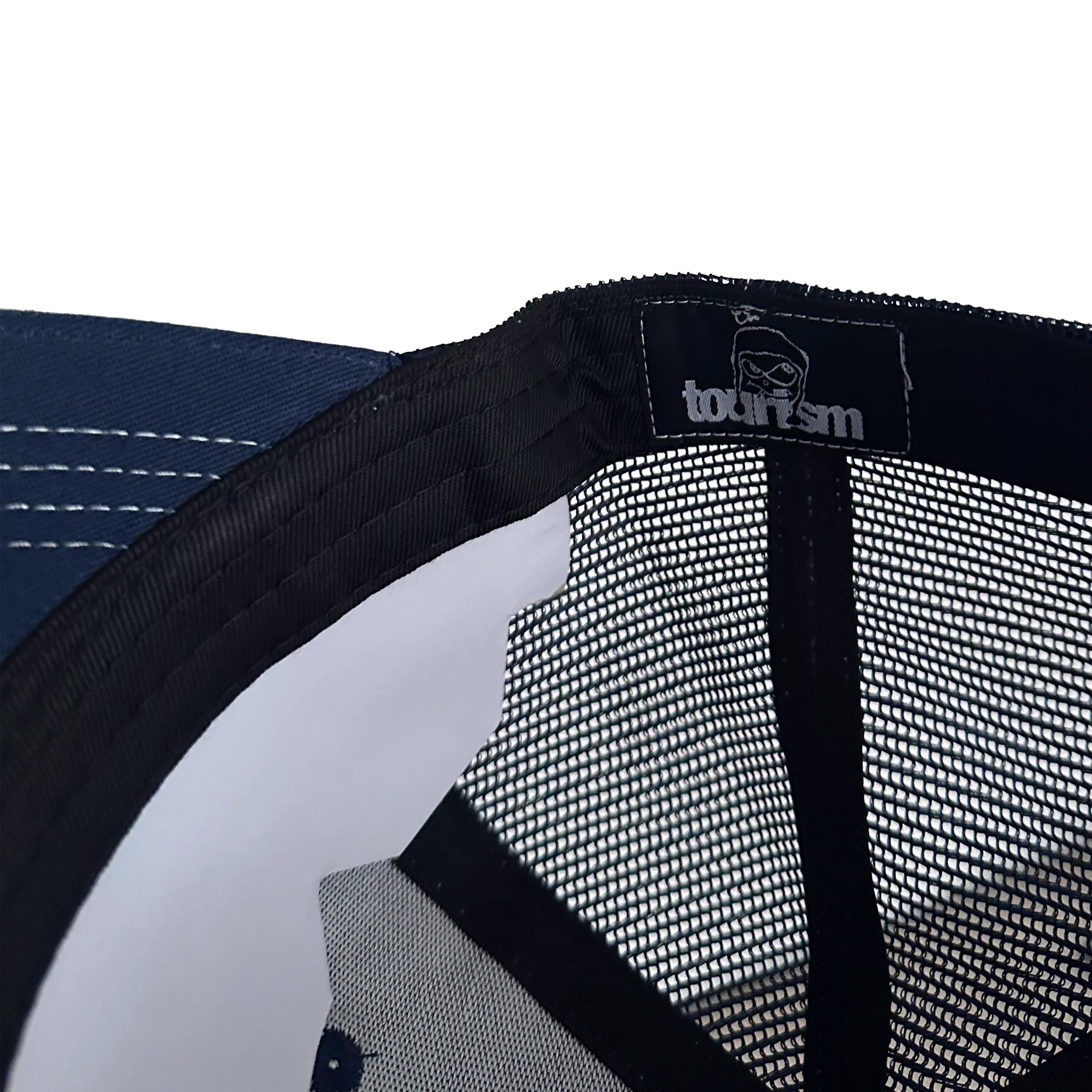 Blackletter Trucker Cap - Navy/White