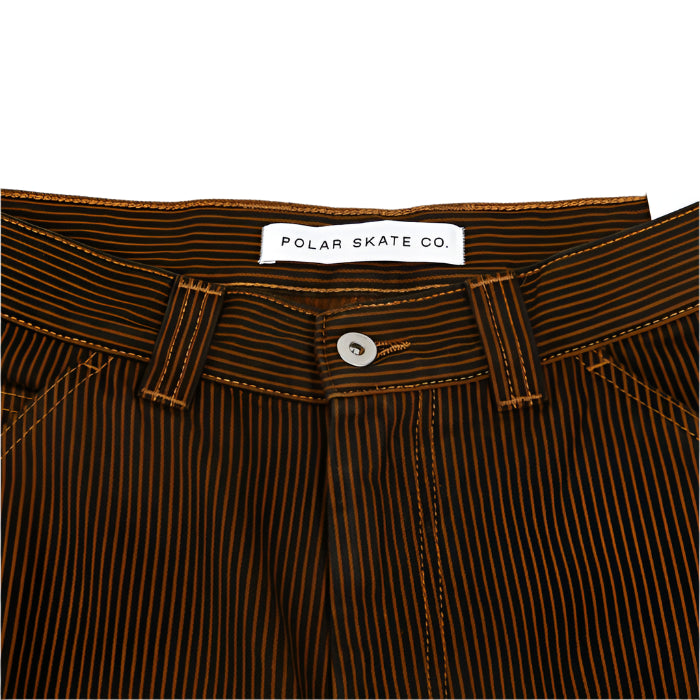Polar 93 Work Pants Hickory Stripe Rust - 28