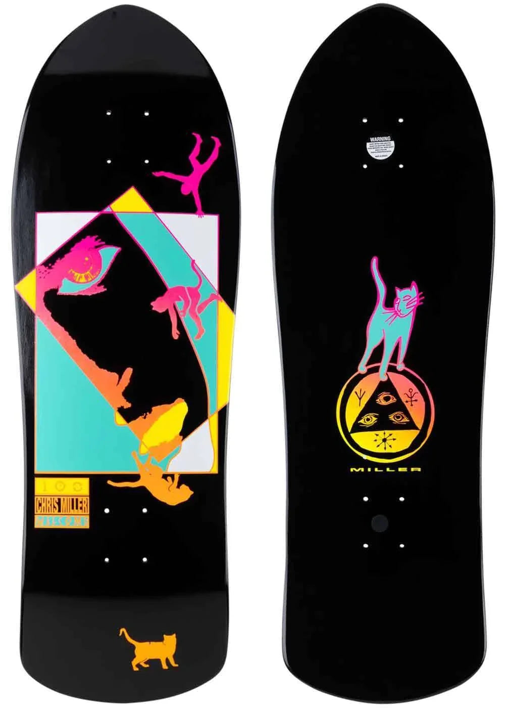CHRIS MILLER FACES ON CROSSBONE BLACK DIP 10.0"